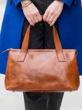 Fossil Leather Handbag